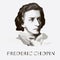 Composer Frederic Chopin. vector portrait