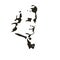 Composer Wolfgang Amadeus Mozart. vector portrait