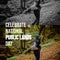 Composite of celebrate national public lands day text over asian woman in forest