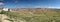 Composite high-resolution panoramic view from the plateau off the Dana Reserve Dana Reserve, an over 1000-metre deep valley cut in