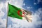 Composite image of algeria national flag