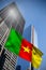 Composite image of cameroon national flag