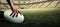 Composite image of cropped image of athlete holding rugby ball