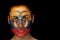 Composite image of ecuador football fan in face paint