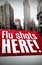 Composite image of flu shots here