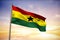 Composite image of ghana national flag