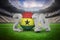 Composite image of ghana world cup 2014 message