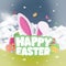 Composite image of happy easter graphic