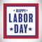 Composite image of happy labor day poster