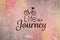 Composite image of life is a journey words