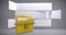 Composite image of locked yellow folder