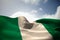 Composite image of nigeria flag waving