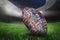 Composite image of rugby world cup international ball