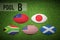 Composite image of rugby world cup pool b