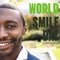 Composite of world smile day text and african american man smiling