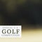 Composition of annual us golf competition text and copy space on grey background