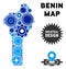 Composition Benin Map of Gears