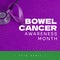Composition of bowel cancer awareness month text over stethoscope and cancer ribbon