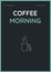 Composition of business services text over takeaway coffee icon