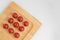 Composition of cherry tomatoes on plate