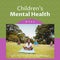 Composition of children\\\'s mental health week text and children practicing yoga in park