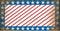 Composition of distressed american flag stars and diagonal stripes pattern