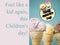 Composition of feel like a kid again, this children\\\'s day text and ice cream