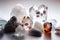 Composition of healing crystals, quartz and other minerals.