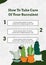 Composition of how to take care of your succulent text with cactus icons on white background