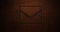 Composition of mail envelope icon over brick wall