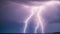 A Composition Of A Majestic Lightning Storm Over A Beach AI Generative