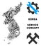 Composition North And South Korea Map of Repair Tools