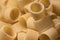 composition of uncooked paccheri italian pasta