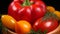 Composition of vegetables closeup. Fresh harvest