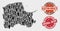 Composition of Voting Pomeranian Voivodeship Map and Distress Original Recipe Watermark