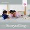 Composition of world storytelling day text with mother reading to her children