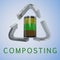 Composting - recycling concept