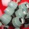 Compound compression sleeves and fittings for polyethylene pipes