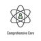 Comprehensive Care Icon with health related symbolism and image