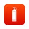 Compressed gas container icon digital red