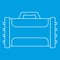 Compressed gas container icon outline