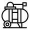 Compressor machine icon, outline style