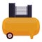 Compressor station icon, cartoon style