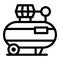 Compressor tool icon, outline style