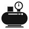 Compressor unit icon simple vector. Air machine