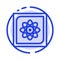 Computation, Computer, Computing, Data, Future Blue Dotted Line Line Icon