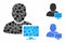 Computer administrator Composition Icon of Circle Dots