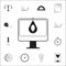 computer calibrationicon. measuring elements icons universal set for web and mobile