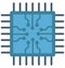 computer chip isolated pictures