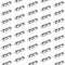 Computer clear sunglasses pattern on white isolated background. Minimal it concept. Isometric print